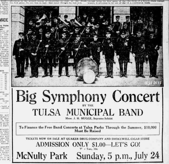 Tulsa Municipal Band - 1921